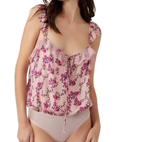 Intimately Free People Take It Away Bodysuit in‎ Pink/Rose Combo- Women’s size M - Picture 2 of 9